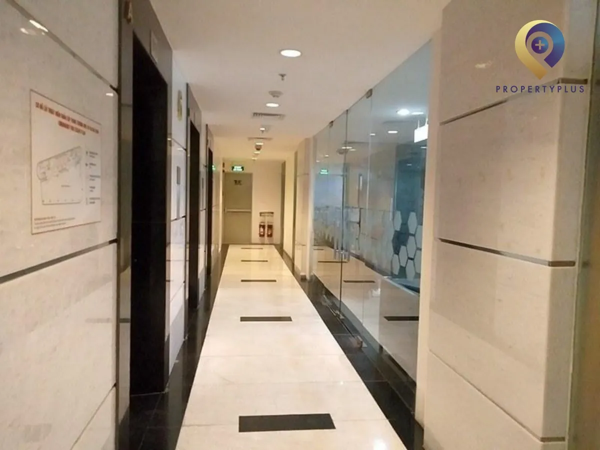 Corridor area at TNR Tran Hung Dao office building, Hoan Kiem District, Hanoi